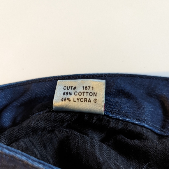 J Brand Wide Leg Midrise Dark Wash Jeans - Size 28 - Picture 6 of 6